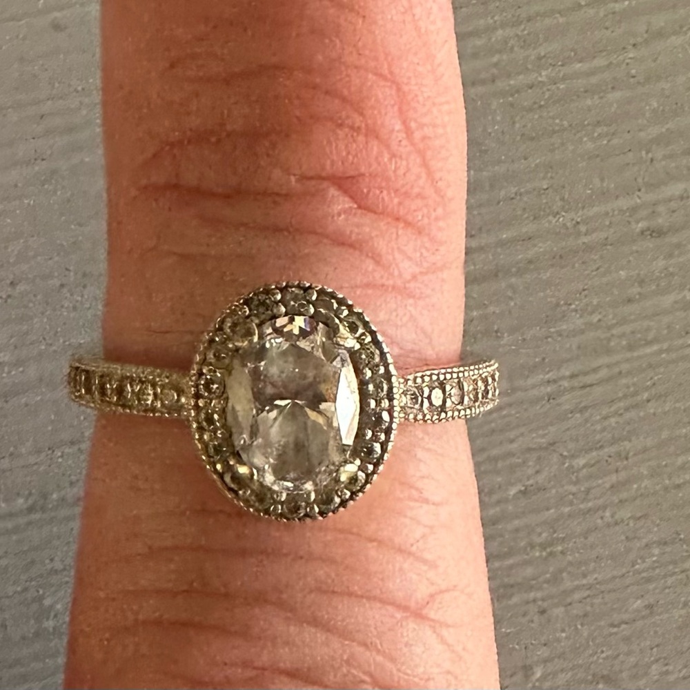 Sterling silver CZ ring